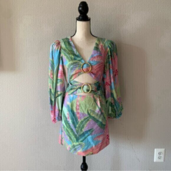 NWT Farm Rio Beach Vibe Mini Dress - Picture 3 of 11